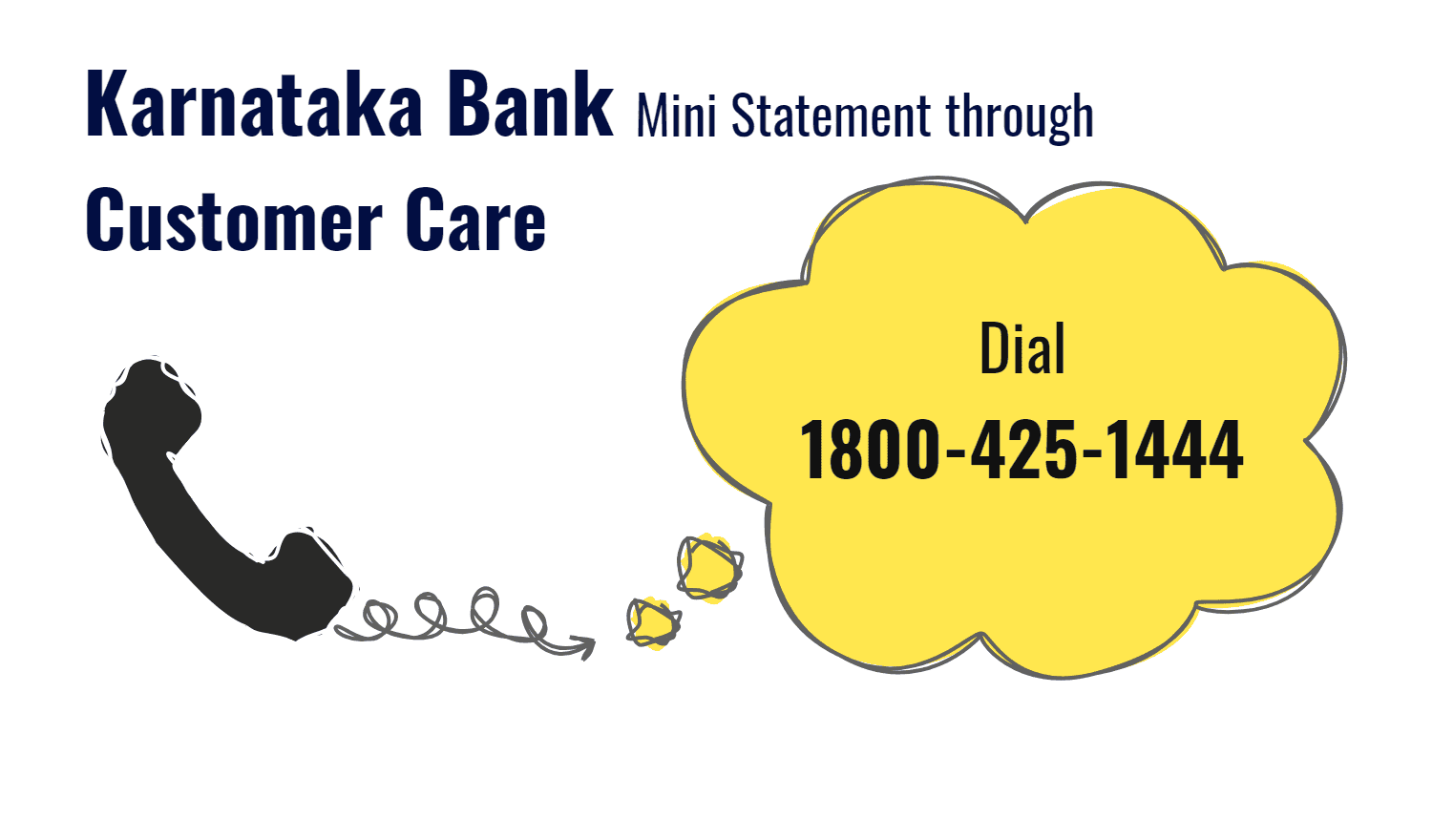 Karnataka Bank Mini Statement Through Customer Care